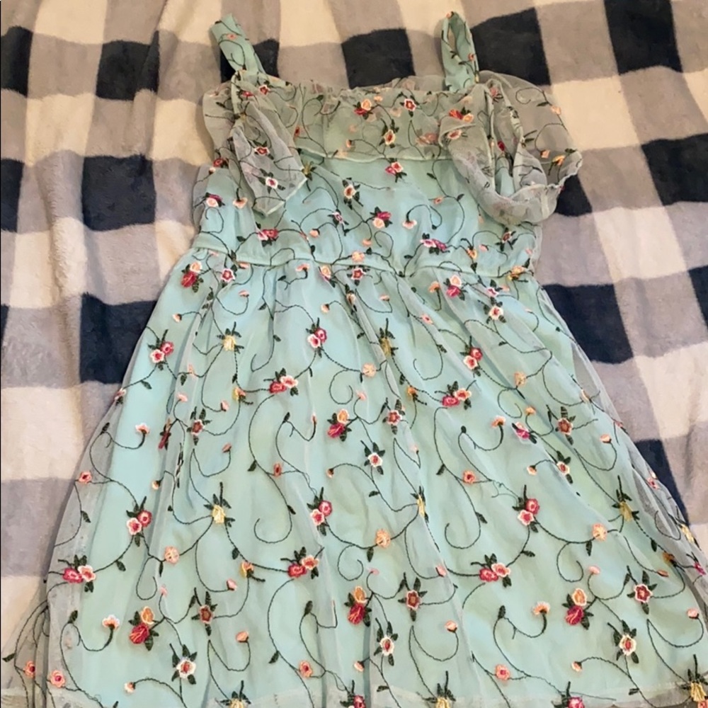 Mint green dress